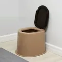 Туалет дачный бежевый (без дна)