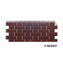 Панель фасадная FineBer Дачный Кирпич клинкерный Жженый 1073 х 437 мм. 0,47 м2