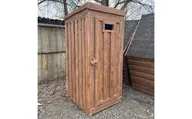 Деревянный дачный душ