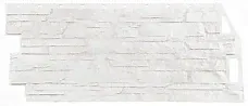 Панель фасадная Фасайдинг Дачный скала белый (1,117х0,463, 1уп=10шт)
