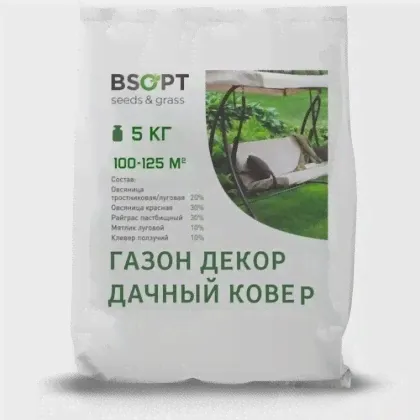 Семена газона "Дачный ковер", 5 кг
