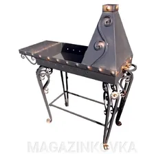 Мангал кованый «Дачный с трубой X» металлический