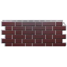 Фасадная панель FineBer Дачный Клинкерный кирпич Жжёный 1130х463 мм