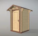 Дачный туалет 1,5х1,5м из минибруса
