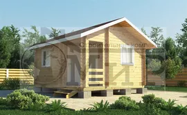 Дачный двухкомнатный дом 4,5*5,5 метров