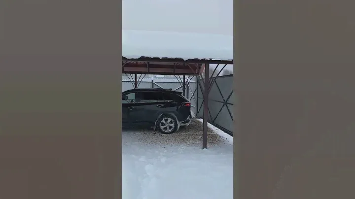 Навес из поликарбоната для машины Спецкаркас