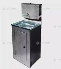 Умывальник дачный Акватекс серебро (бак антикороз, без ЭВН + мойка пластм.)