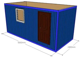 Дачный дом из блок-контейнера 5 метров
