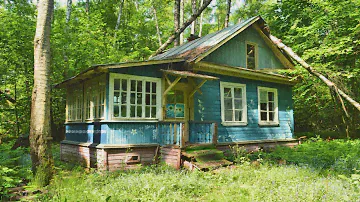 Заброшенный дачный поселок в лесу