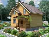 Дачный дом К-60 - проект каркасного дачного дома 7,5х8,5