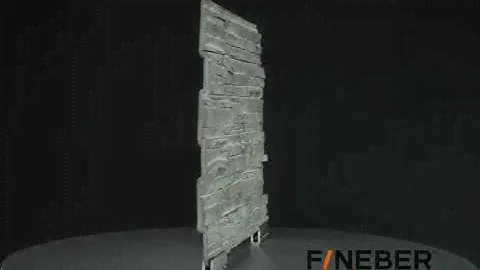 Фасадные панели Дачный Fineber Скол 3Д светло серый