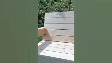 Скамейка садовая со столиком из массива сосны