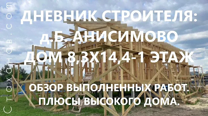 Дневник строителя: д.Большое Анисимово, дом 8,3х14,4-1 этаж. "Плюсы" высокого дома.