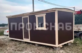 Дачный хозблок в металле 5х2.3 м.