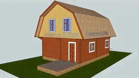 Дачный дом Д-3300 #ростерн #дом #дача #дерево #деревянный #проект #брус