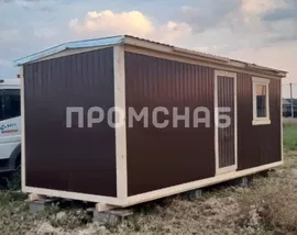 Дачный хозблок в металле 5х2.3 м.