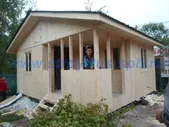 Дачный домик 5х5 м с крыльцом 2х3 м