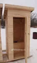 Дачный туалет деревянный простой с рундуком