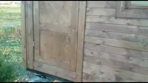 Осмотр бытовки 7метров после сборки на участке