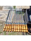 Дачный мангал МД-3 с колесами и столиком
