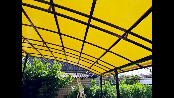 Навес накрыл! 😎⛱  Монтаж ПВХ тента.
