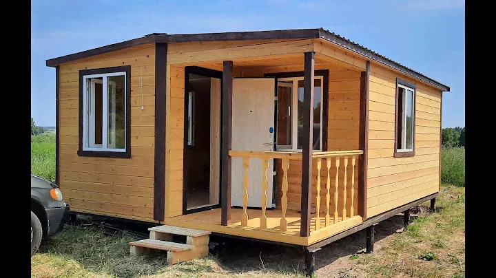 Дом модульный каркасный 6,0×2,3 м