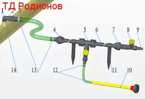 Дачный водопроводный комплект (Длина 25 м)