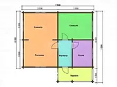 Садовый дачный домик «Светлица» 6х7,5