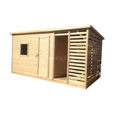Дачный хозблок с дровником 4,5х2,3