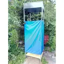 Душ дачный с нагревателем 55л (Каркас,поддон, штора)
