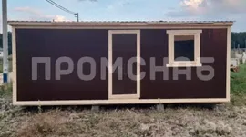 Дачный хозблок в металле 5х2.3 м.