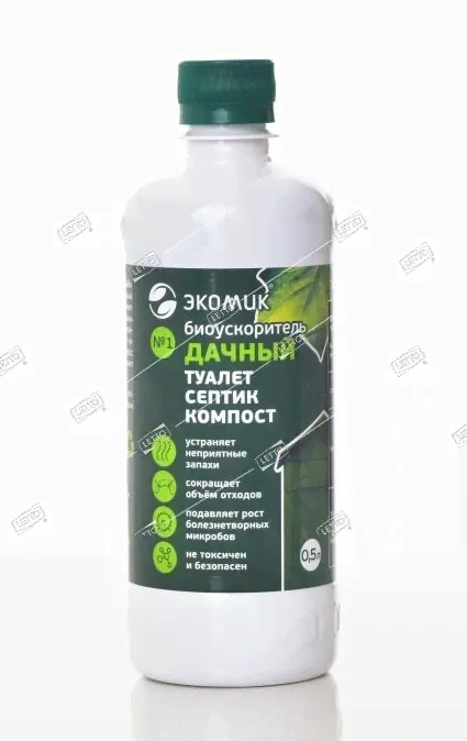 Биоактиватор для дачных туалетов, септиков и компоста Экомик Дачный 0,5л (20)