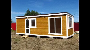 Каркасный мобильный дом Скандинавия 8,0×2,3 м с санузлом