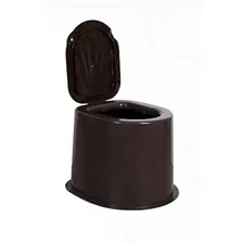 Туалет дачный, без дна, пластик, коричневый, 1/5