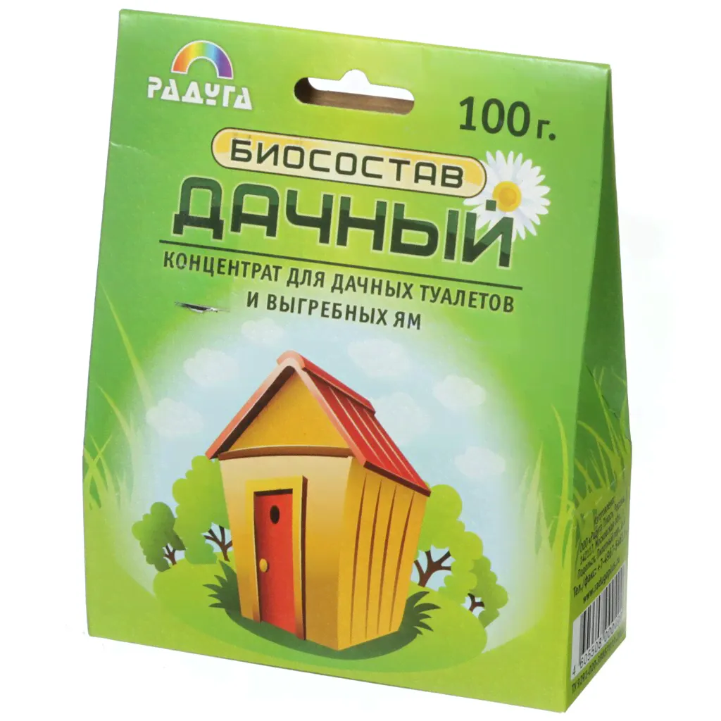 Биосостав для дачных туалетов, Дачный, 100 г-0
