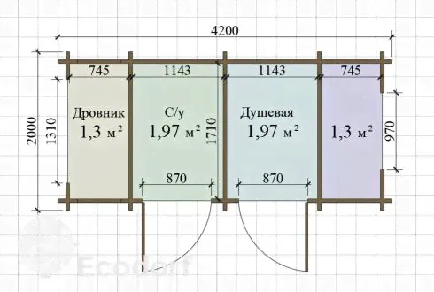 Дачный туалет с душевой кабиной-0