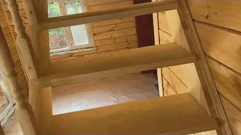 Дачный дом из бруса 6 на 8 м