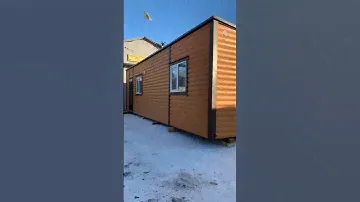 Дачный дом 10х3,2 м #дом #строительство #сургут #баня