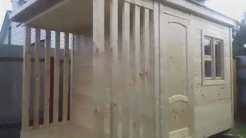 Бытовка с дровником