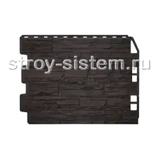 Фасадные панели Дачный FineBer Скол 3D темно-коричневый