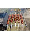 Дачный мангал МД-3 с колесами и столиком