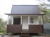 Дом дачный теплый 5х7,8 м с ломаной крышей