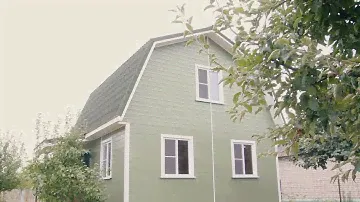 Каркасный дачный дом 6х6м.