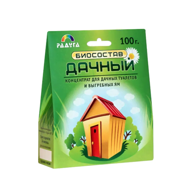биосостав ДАЧНЫЙ 100гр для дачных туалетов и выгребных ям 1/28 БС0001 Мин.заказ=2-0