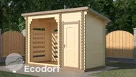 Дачный туалет с дровником