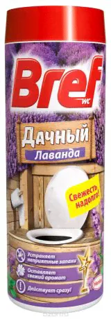Средство дезодорирующее для дачного туалета Bref "Дачный", лаванда, 450 г-0