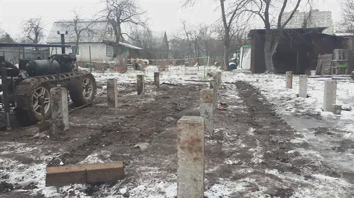 Фундамент под дачный дом. снт "малышево"