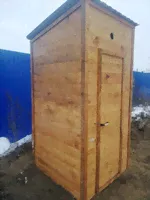 Дачный туалет 1000×1000 мм c септиком и установкой