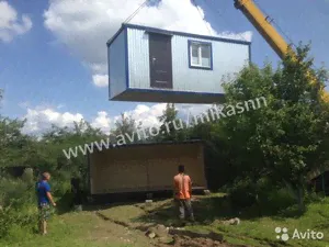 Дачный модульный домик 26кв. м. бытовка-1